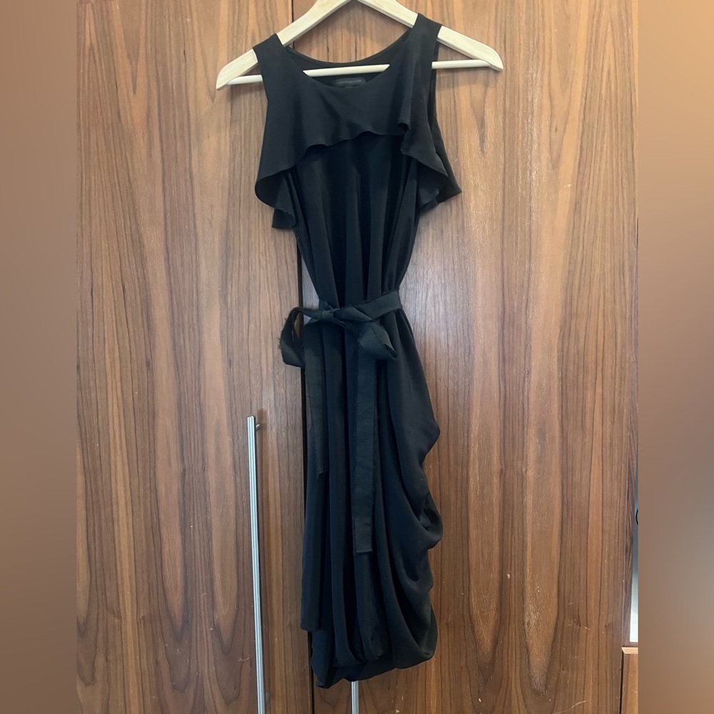 Louiza Babouryan Silk Dress With Pockets